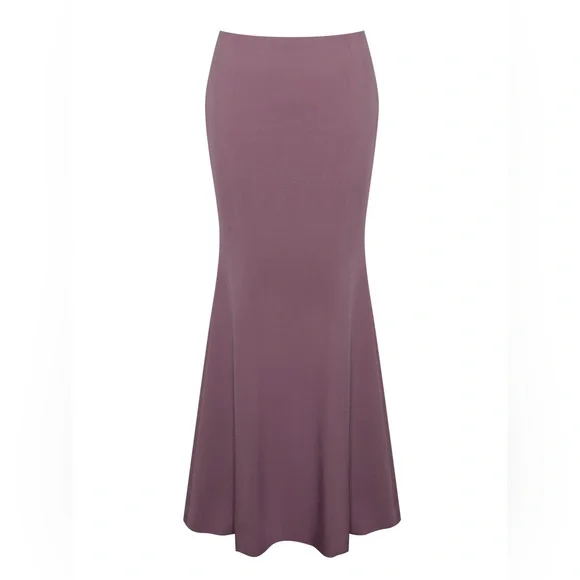 NWT Miss Circle Delice Mauve pale purple Flare mermaid style Maxi Skirt - Picture 6 of 7